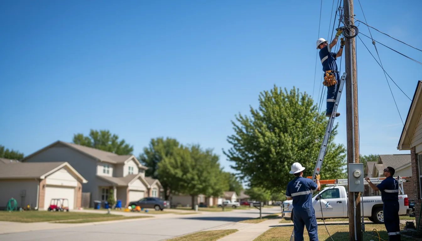 Residential electrician providing installation services in Cave Springs, AR